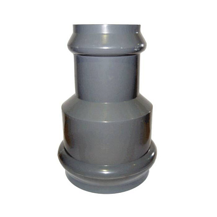 Муфта НПВХ нап сер растр перех Дн160х110 Ру10 SDR26 п/кольцо Aquaviva AQV160110