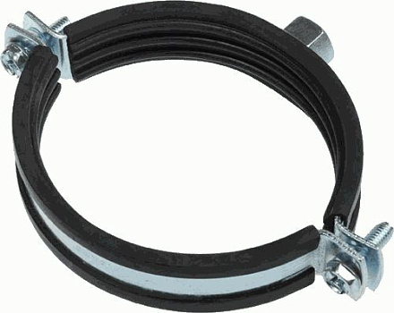 хомут оцинк. с резин.уплотн. 47-53мм (1 1/2") с гайкой М8 TeRma 24032