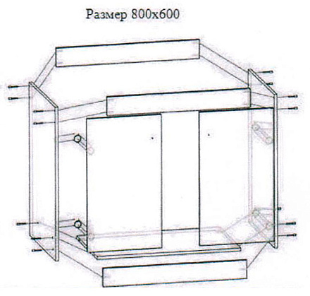 тумба под мойку 60х60 дуб две двери