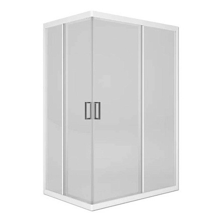 уголок душевой Square 120х80х175 стекло прозр. 4мм, бел. профиль MELODIA