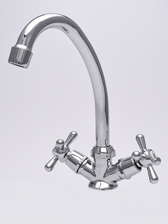 Смеситель "Мираж" д/кухни п/гайку 1/2"кер. мах. пласт. (20/2)