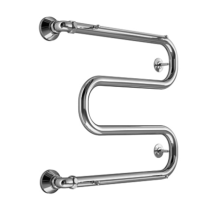 полотенцесушитель MELODIA Simple Shelf М-образный б/кронштейна 60х60х1" с полкой MTRSS6060