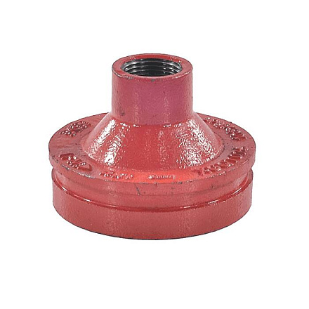 Переход резьбовой под муфту грувлок XGQT07S Ду100х25 (Дн108х1") Ру16 LEDE