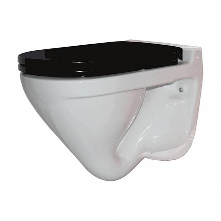 Унитаз подвесной Attica Black в/к дюр микр черн Sanita Luxe ATCSLWH0110