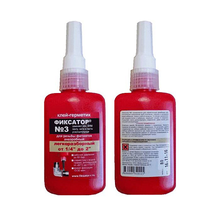 Клей-герметик анаэроб разбор 80гр флакон Фиксатор-3 Виброзащита