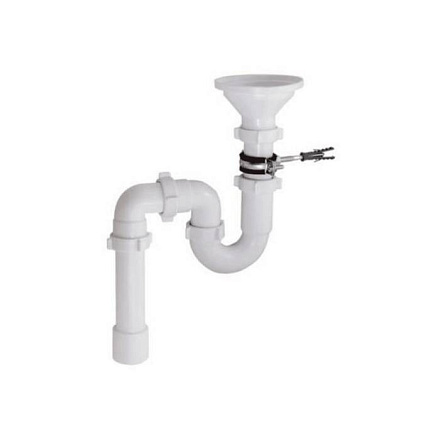 Сифон труб разрыв струи 1 1/2"x40 пер/тр 45гр 40/50 вып/воронка Орио RS-41078