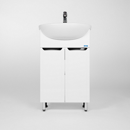 тумба Лима (Уют 55) 2 двери, белая 30х50, 2х82 без умывальника