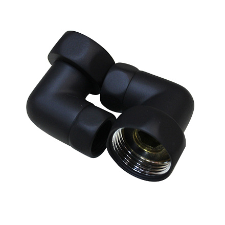 уголок 1"*1/2" в/в для полотенцесушителя черный мат (пара) MELODIA MKP21025Cbk