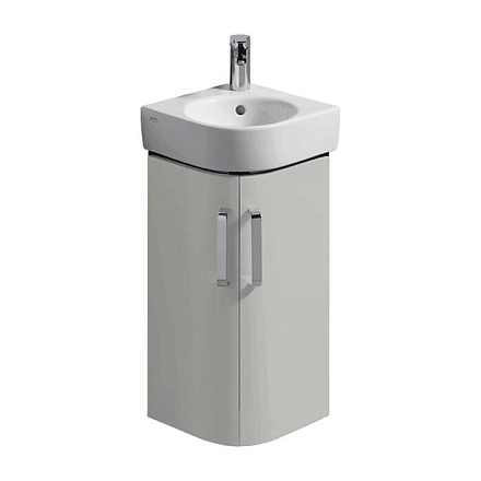 Тумба Renova Compact п/ угл умыв 45 сер мат/глян Geberit 862133000