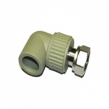 Угольник PP-R сер комб Дн20х3/4" нак/г VALFEX 10138120Г