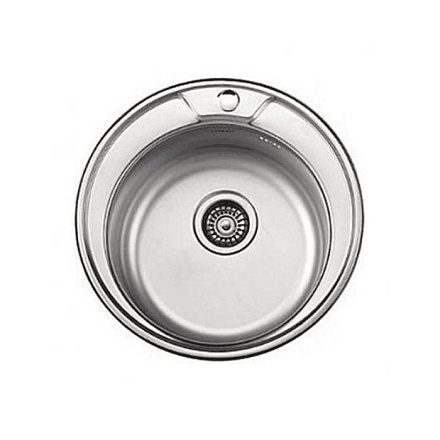 Мойка нерж врезн Глянцевая 490х490 0, 8мм в/к сиф 3 1/2 Ledeme L84949