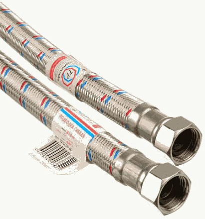 подводка для воды гибкая Гигант нерж. 60см в/в 1/2" TР