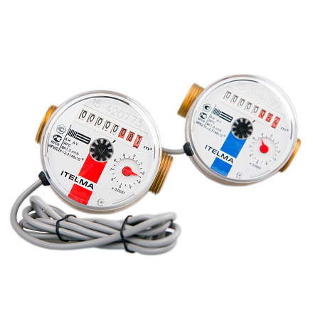 счетчик холодной воды (Ду=20мм, L=130мм, импульсный выход ГЕРКОН)  ITELMA