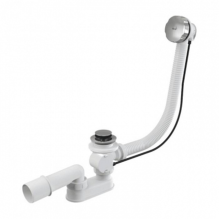 Сифон д/ванны плоск полуавт 1 1/2"x40 пер/тр 10гр 40/50 Alca A55K-RU-01