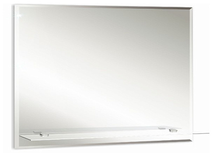 зеркало №14 прямоугольное 750x530 с полочкой 700х100
