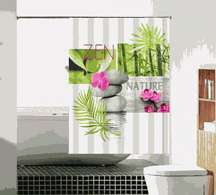 шторка д/в тканевая 180х180см "Духовная истина" MZ-98