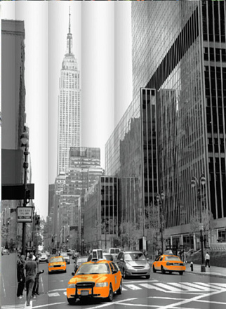 шторка д/в тканевая 180х200см "Эмпайр-стейт-билдинг" MZ-127