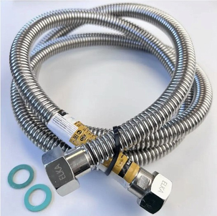 Сильфонная подводка 3/4  г/г 2, 0 м для газа "ELKA"  (упак 30)