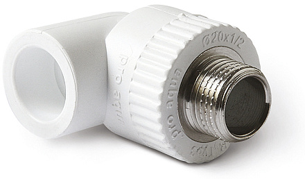 уголок PPRC комбинированный 25*1/2"нар. PRO AQUA