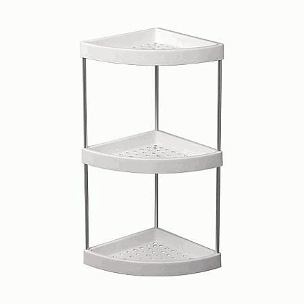 полка LEDEME угловая 3-ярусная, пластик L362-3