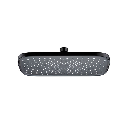 лейка верхнего душа MELODIA квадрат 300х200мм, черный MKP27013C_bk