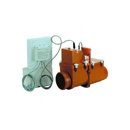 Клапан обратный кор б/н Дн110 2-камер с эл/пр 2-лючка HL HL710.2EPC