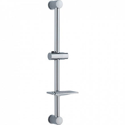 стойка для душа MELODIA Ringo/Рингтон d25, L620 c мыльницей MKP25001C