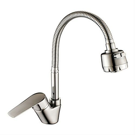 смеситель кухня ROSSINKA картридж д.35мм, c гибким изливом S35-26