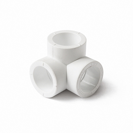 тройник PPRC двухплоскостной 25 PRO AQUA