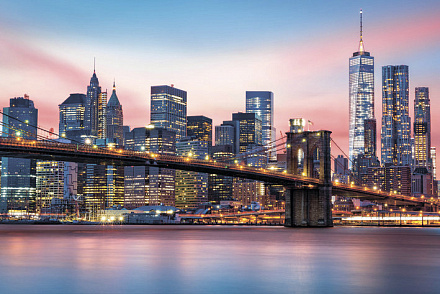 шторка д/в тканевая 180х200см "Город на закате" MZ-146