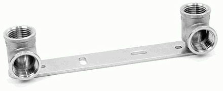 планка монтажная с 2-мя уголками 1/2 г/г латунь (д/крепл. смесителя)