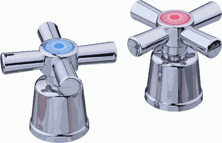 маховик Сити крест пласт. квадрат 7*7 короткий (пара) MELODIA MKP20267WC