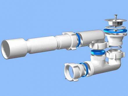 Е215 Сифон Ани 1-1/2" х 40 для душ/поддона тр40/50