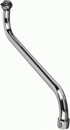 излив для смесителя круглый S-образный с аэратором 35см MELODIA MKP20699P