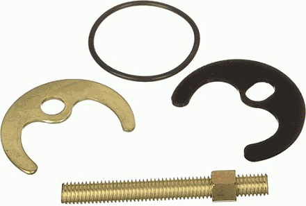 крепеж к смесителю кухня (1 шпилька оц.ст. + гайка М8 латунь) MELODIA MKP20761WP