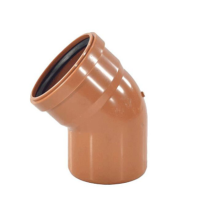 Отвод НПВХ кор б/н Дн160х45гр в/к Aquaviva AQVD103160