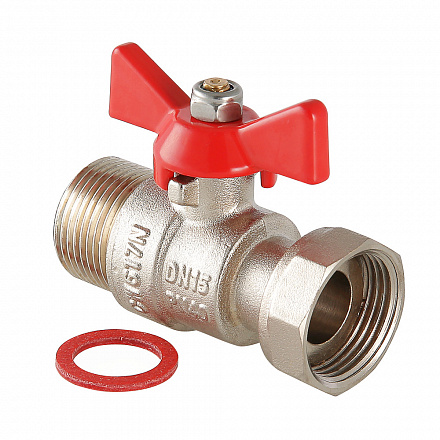 260 Кран шар. VALTEC 1/2" с накидной гайкой Вн.- нар.