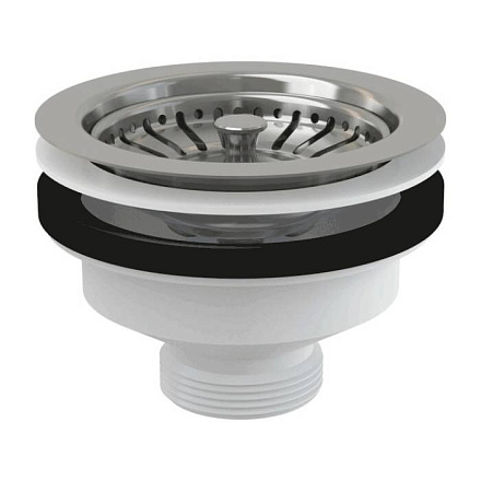 Выпуск мойки 3 1/2" нерж/сетка Alca A37