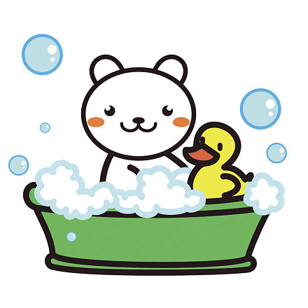 шторка д/в тканевая 180х200см "Котик в ванной" MZ-129