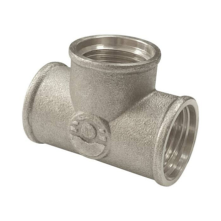 Тройник лат Ду15 м/м никель VALFEX VF.130.N.012