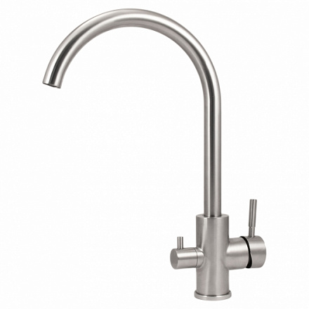 АБФ-3КР-1,  Кран 3 в 1 для питьевых систем, серебряный цвет