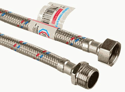 подводка для воды гибкая нерж. 20см в/н 1/2" TР