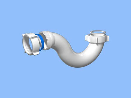 Е100 Сифон Ани 1-1/2" для ванны, пластик