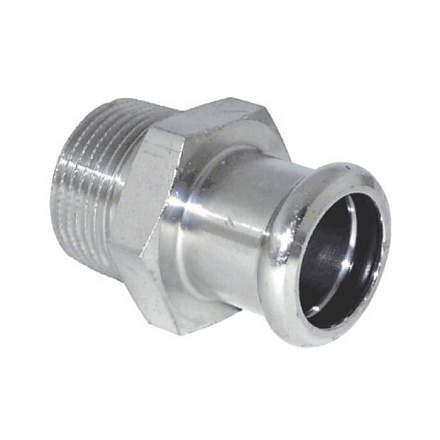 Муфта нерж AISI316L Дн35х1 1/2" Ру16 пресс/НР Inoxpres RM 187112035