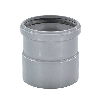 Муфта PP-H насадн сер б/н Дн110 уплотнит манжета в/к HTAM Ostendorf 115810