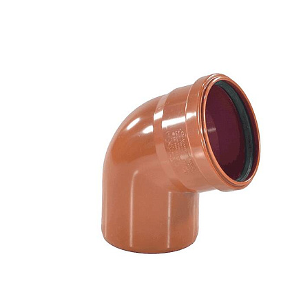 Отвод НПВХ кор б/н Дн160х67гр в/к KGB Ostendorf 222230