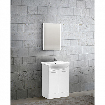 тумба Рио (Балтика 50) 1 дверь, белая 28х46х82 без умывальника