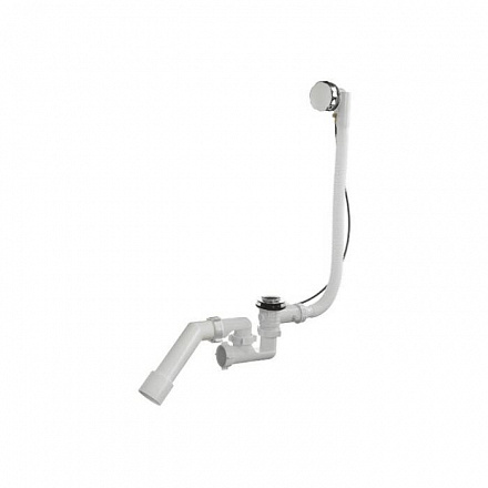 Сифон д/ванны рег полуавт 1 1/2"x40 пер/тр 45гр 40/50 Орио А-27087