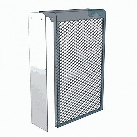 торцевая панель для радиаторного экрана металл.