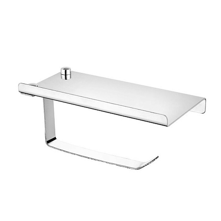 держатель LEDEME д/туалетной бумаги с полкой, зеркальная сталь L506